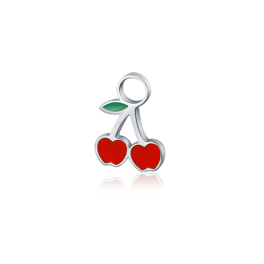 Mini Charm Ciliegie Smaltate