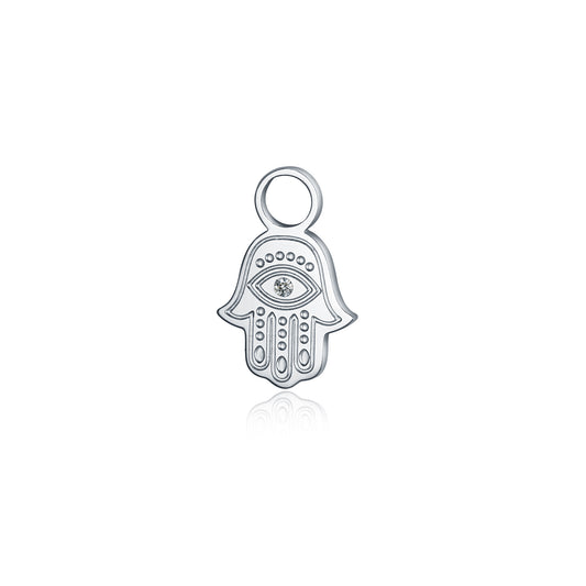 Mini Charm Mano Di Fatima Con Cristallo
