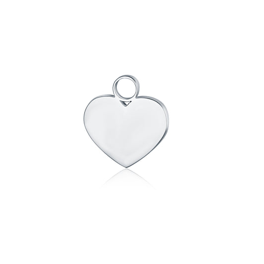 Mini Charm Cuore Acciaio