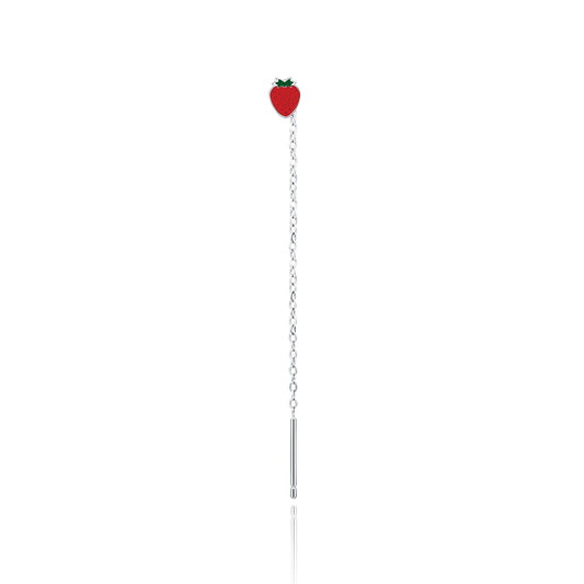 Orecchino Singolo Saliscendi Fragola