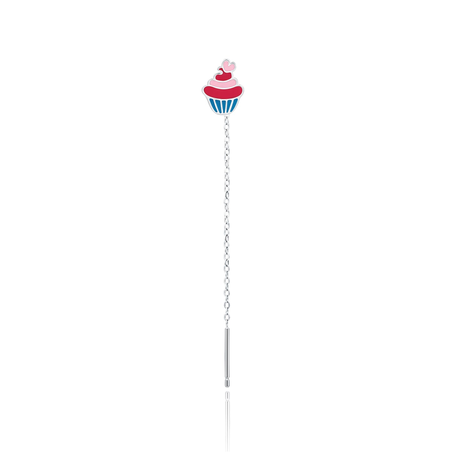 Orecchino Singolo Saliscendi Cupcake