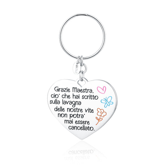 Portachiavi Cuore Maestra