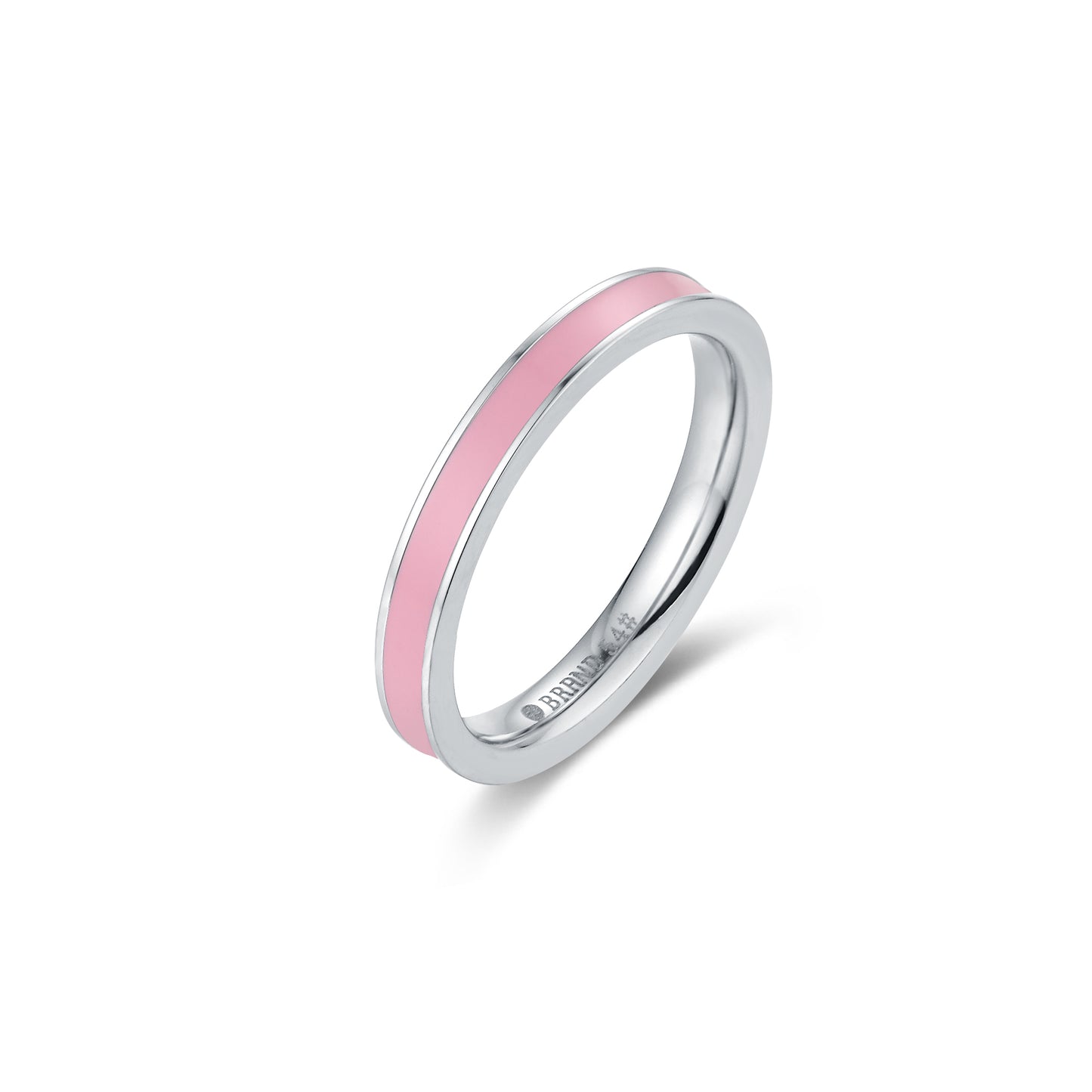 Fedina Acciaio con Smalto Rosa