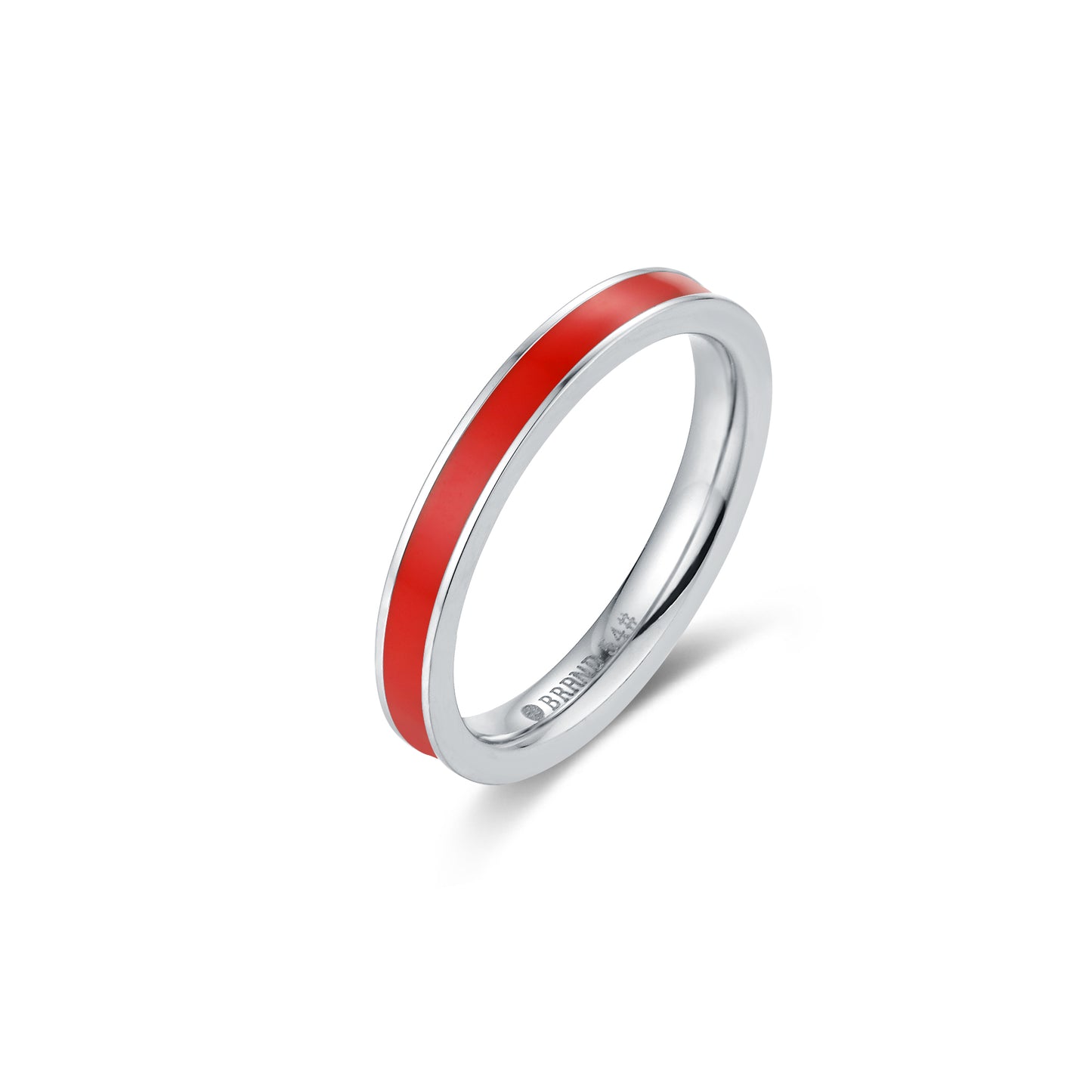 Fedina Acciaio con Smalto Rosso
