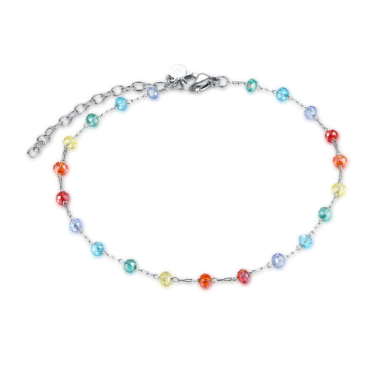 Cavigliera con Cristalli Arcobaleno ed Ematite