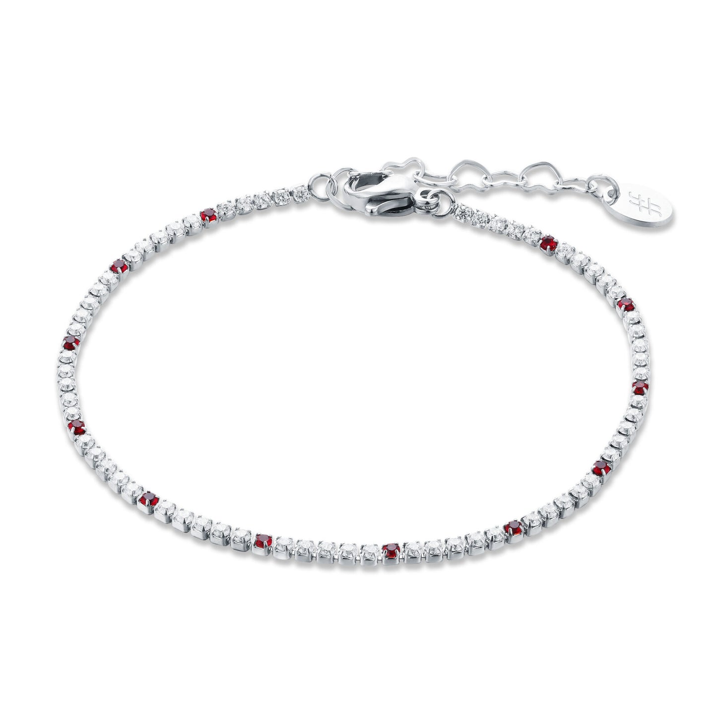 Bracciale Micro Tennis Punti Colore Donna