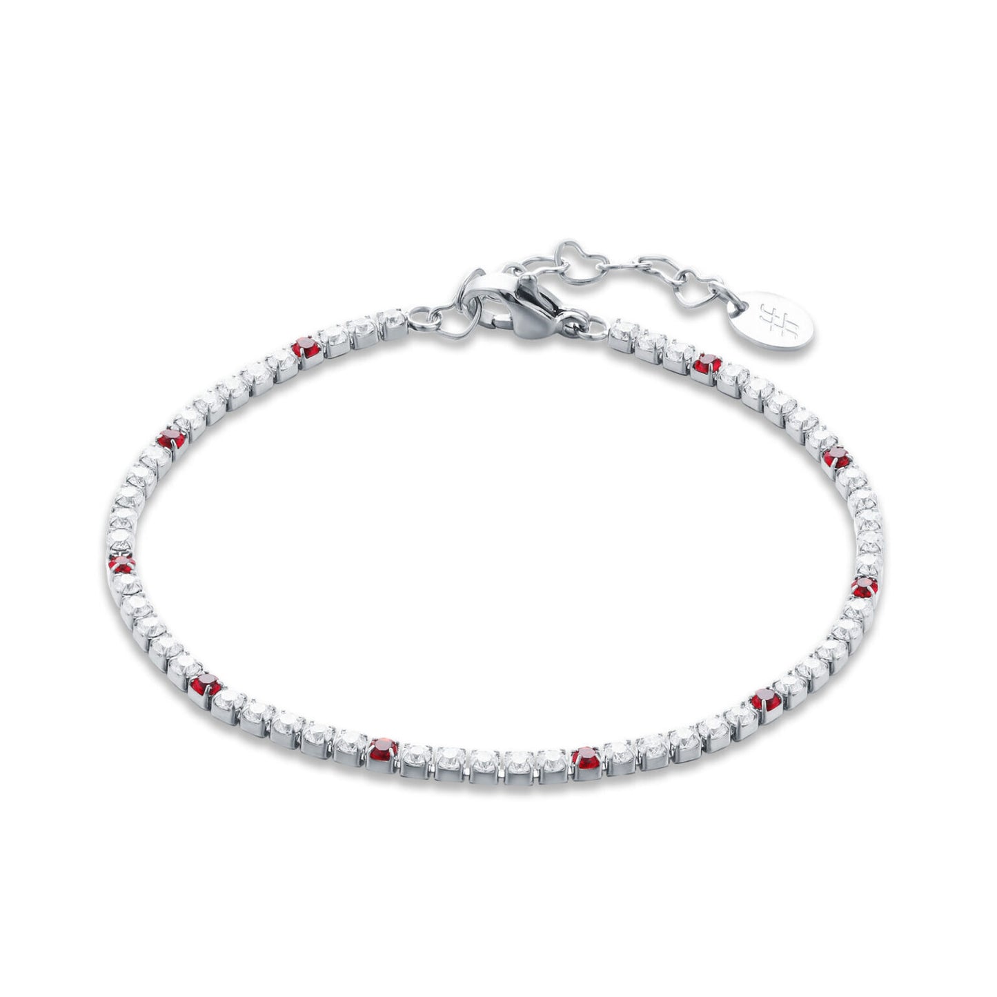 Bracciale Tennis Classico Punti Colore Donna