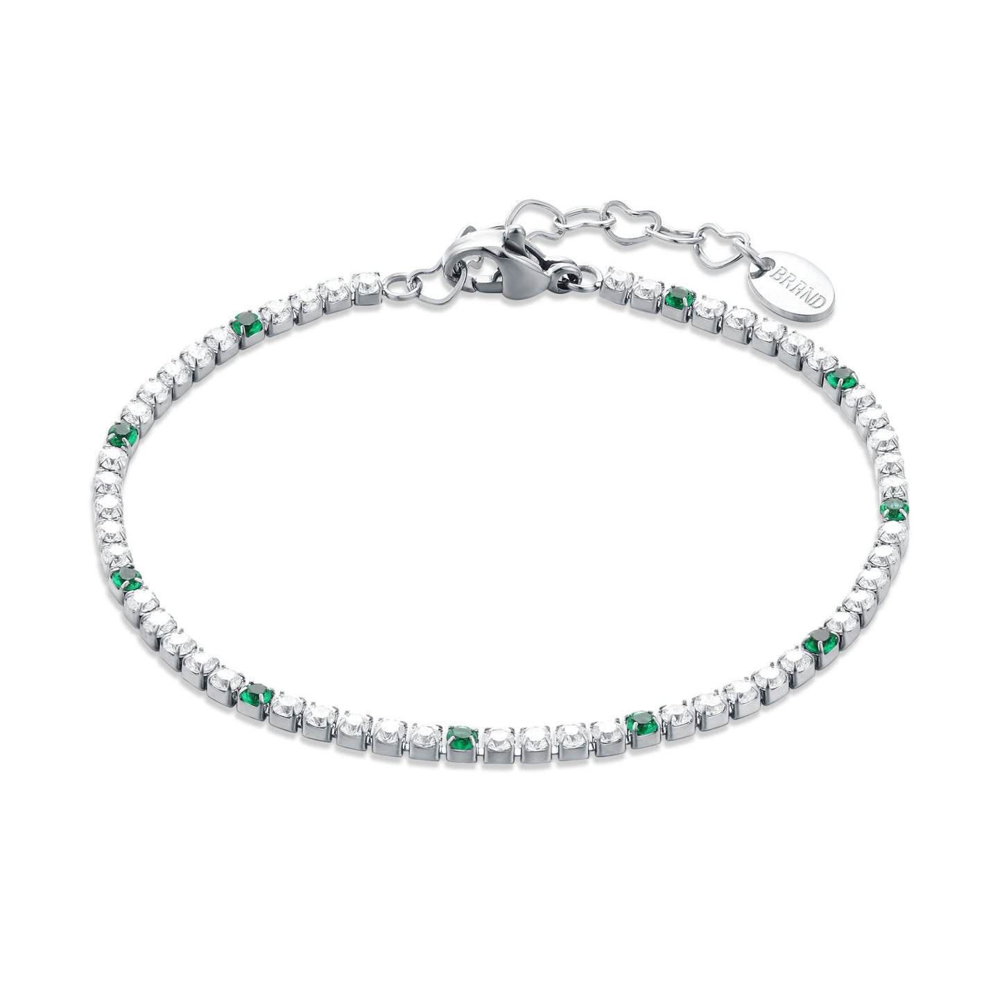 Bracciale Tennis Classico Punti Colore Donna