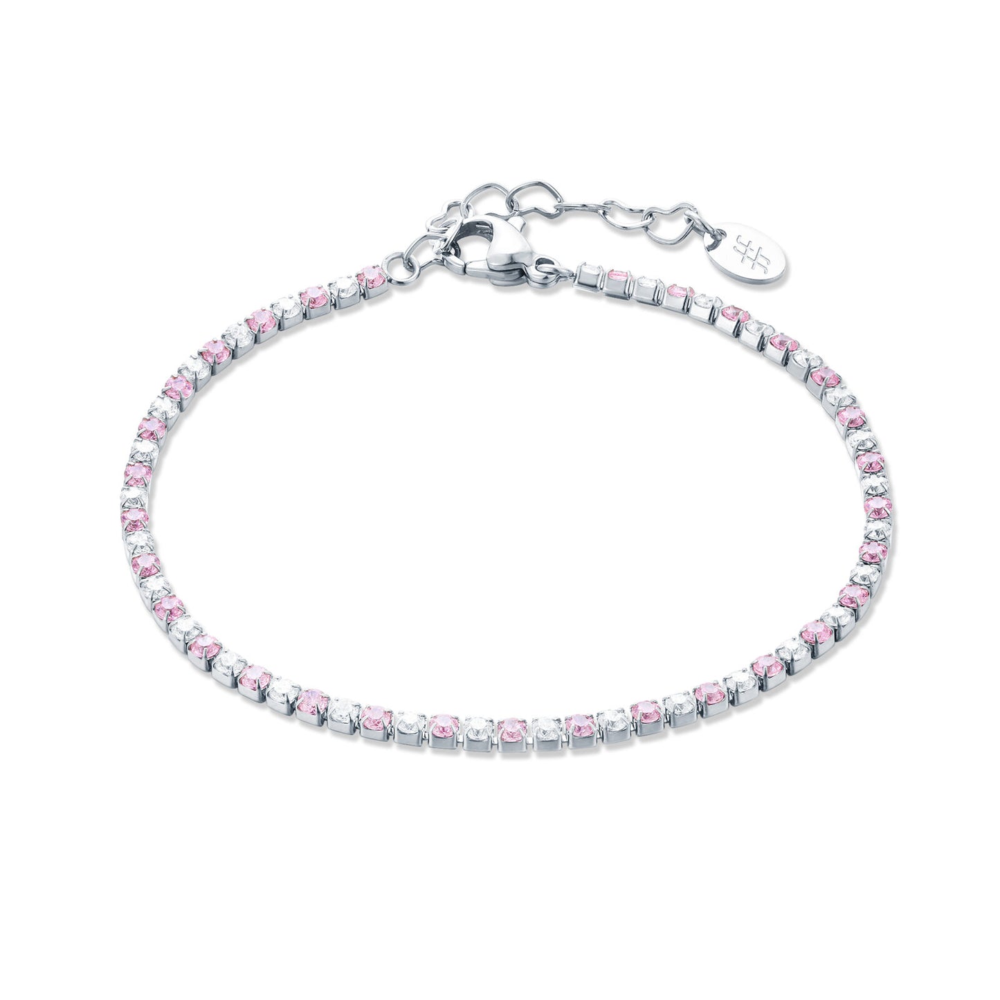 Bracciale Tennis Classico Colore Alternato Donna