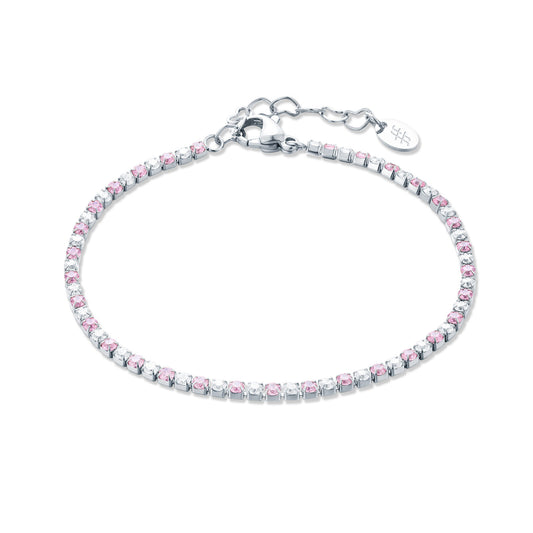 Bracciale Tennis Classico Colore Alternato Donna