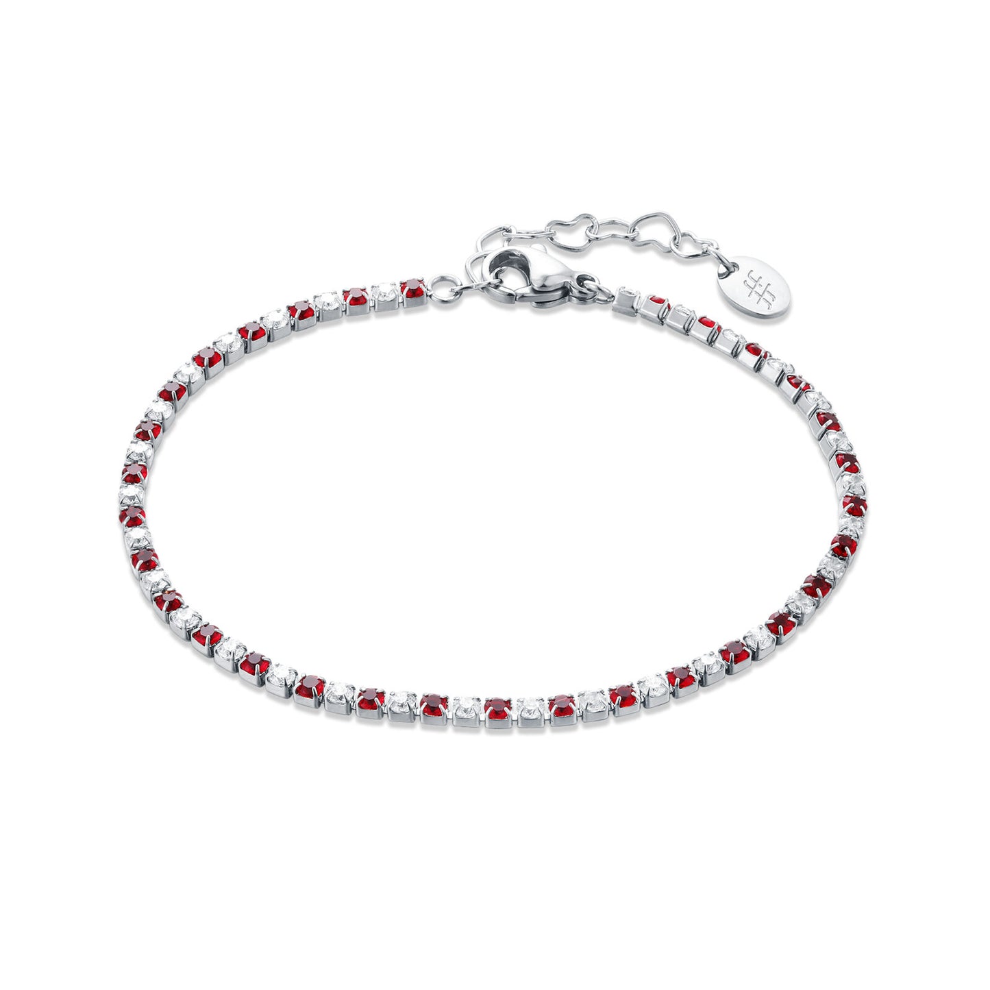 Bracciale Tennis Classico Colore Alternato Donna