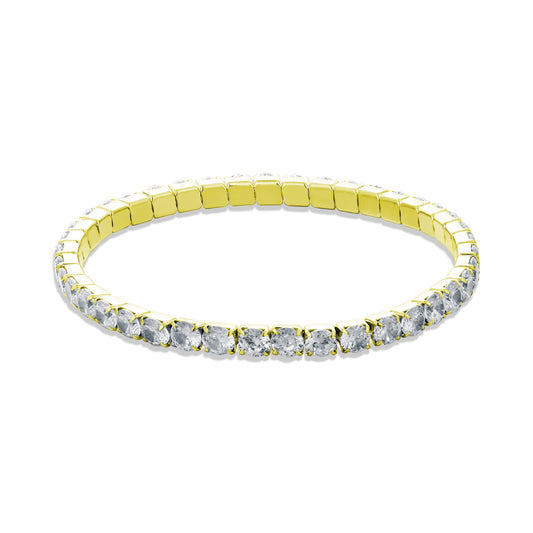 Bracciale Maxi Tennis Elastico GOLD
