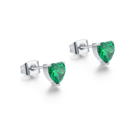 ORECCHINI LOBO CUORE VERDE
