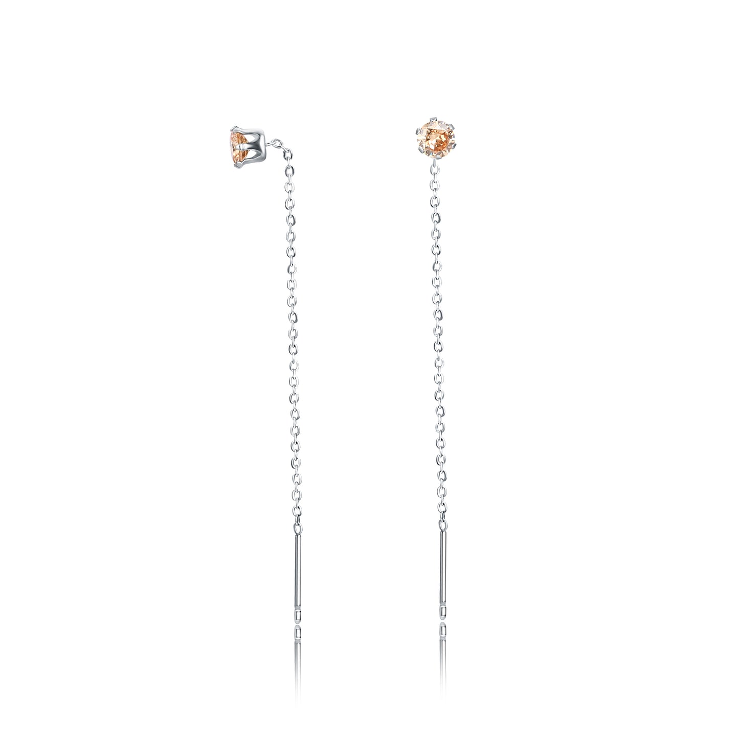 Coppia di Orecchini Saliscendi Arancioni € 9,00