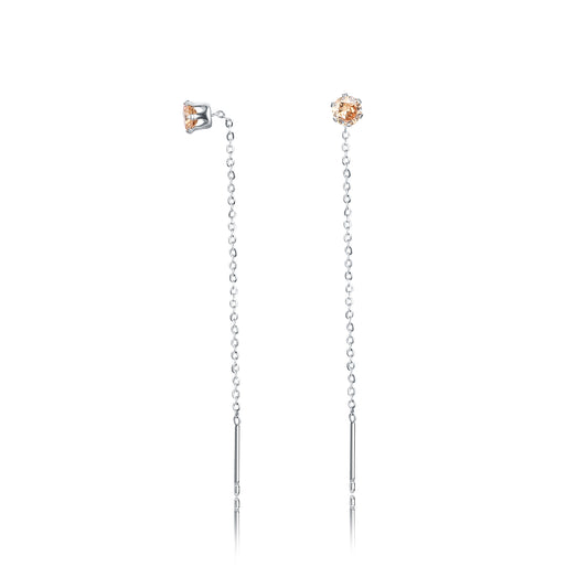 Coppia di Orecchini Saliscendi Arancioni € 9,00