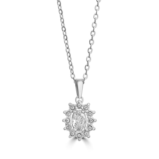 Collana Cristallo Kate Bianco