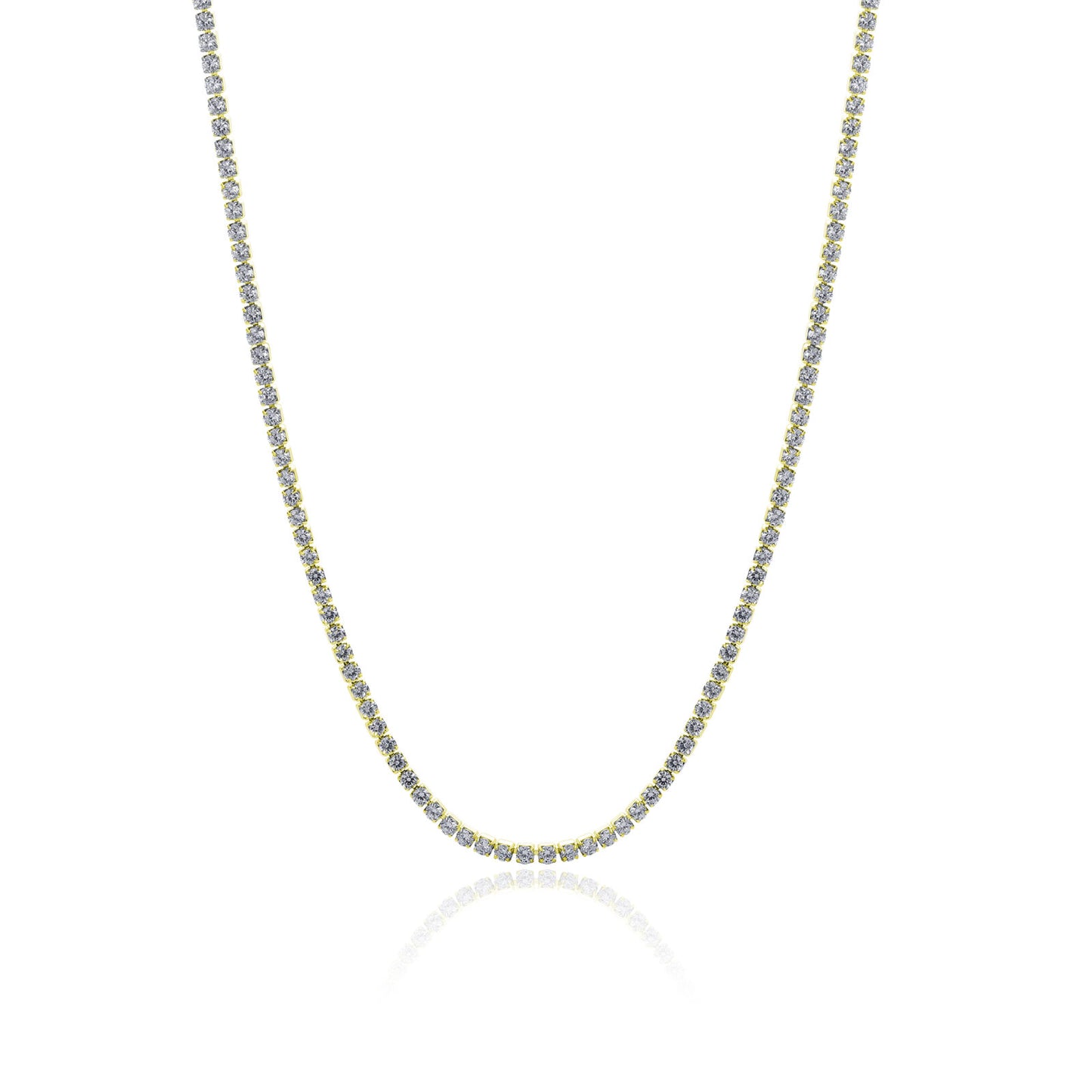 Collana Tennis Classico ACCIAIO & GOLD