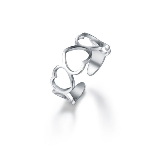 Anello da Piede cinque cuori