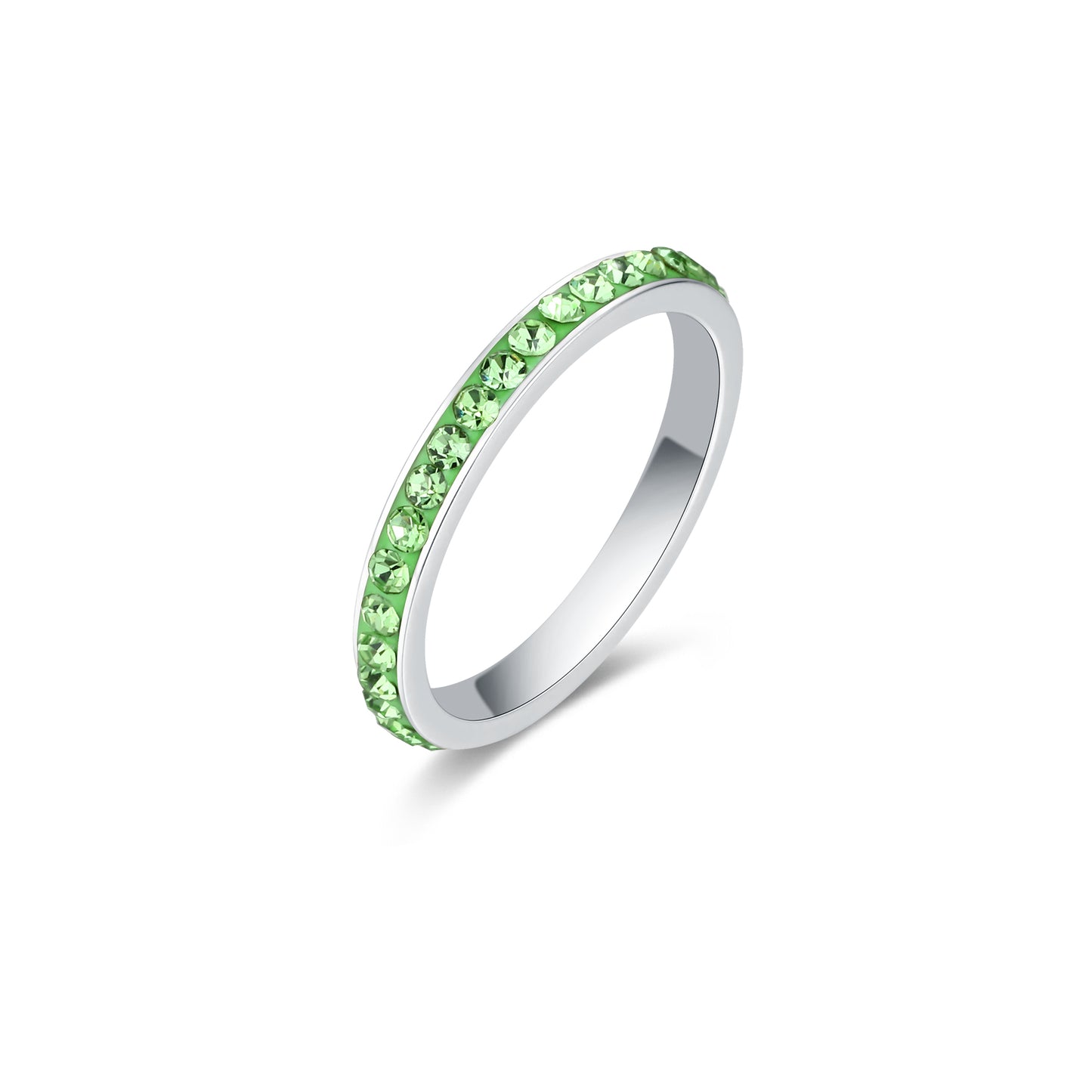 Anello Cristalli Verdi