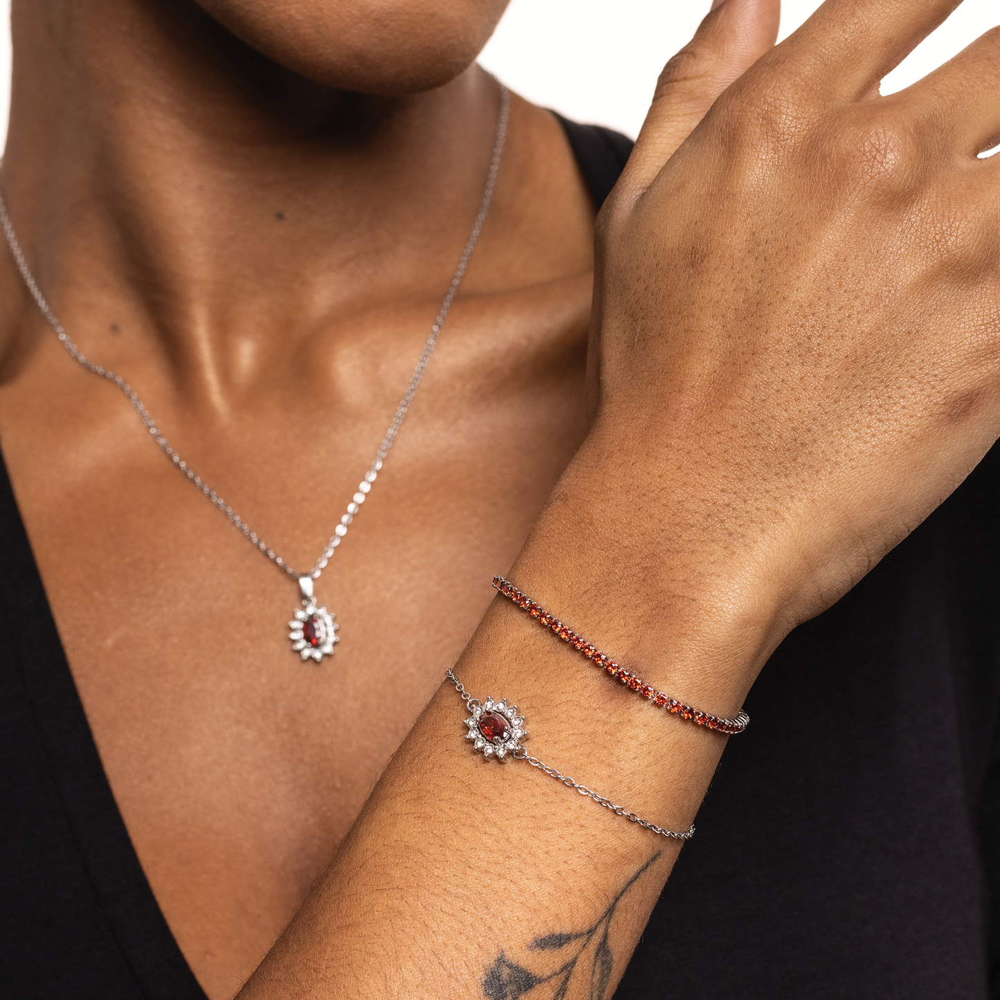 Bracciale Cristallo Kate Rosso