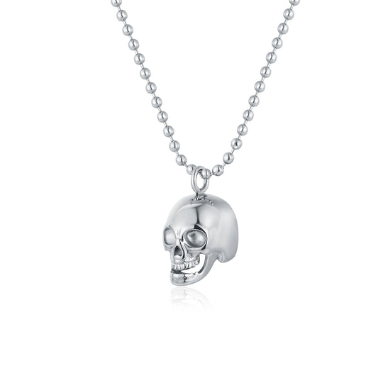 Collana con teschio pendente