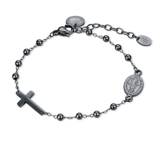 Bracciale Rosario Giubileo pvd nero
