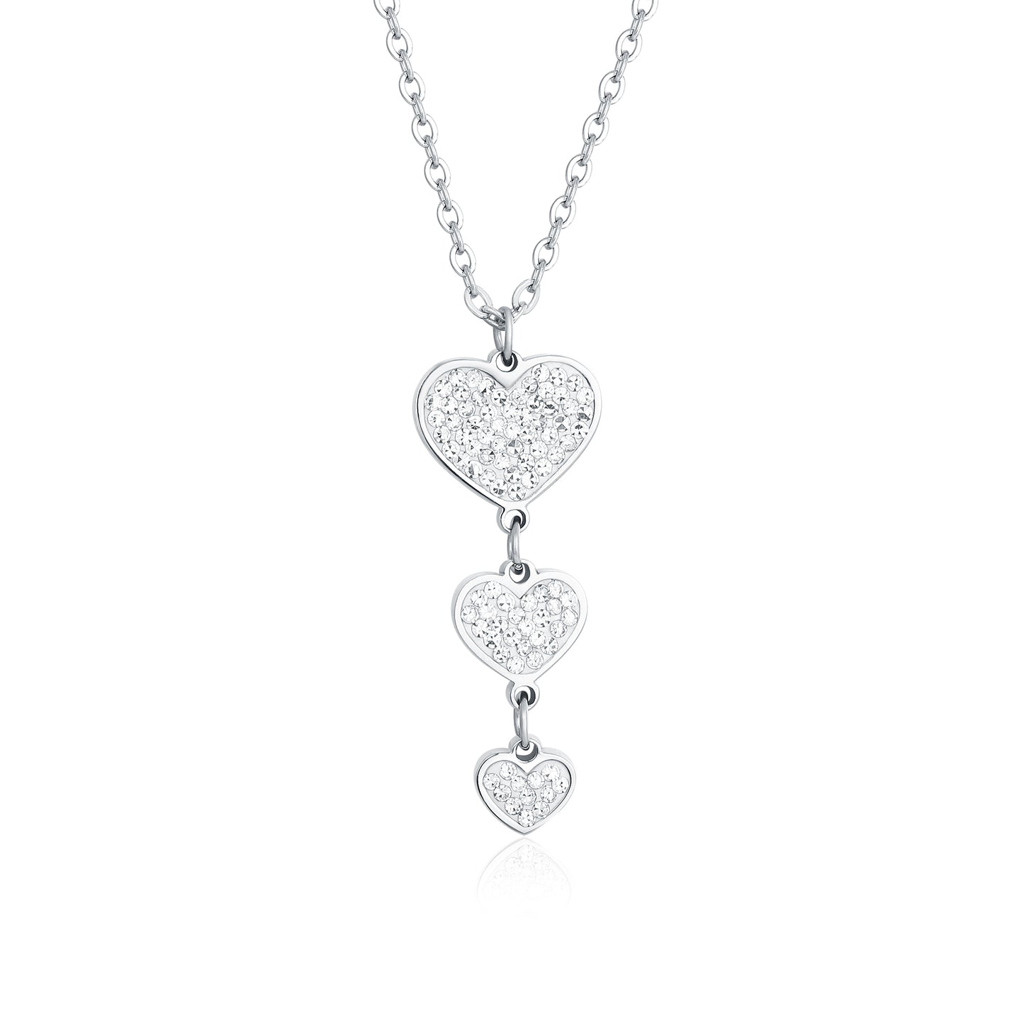 Collana 3 Cuori Pendenti