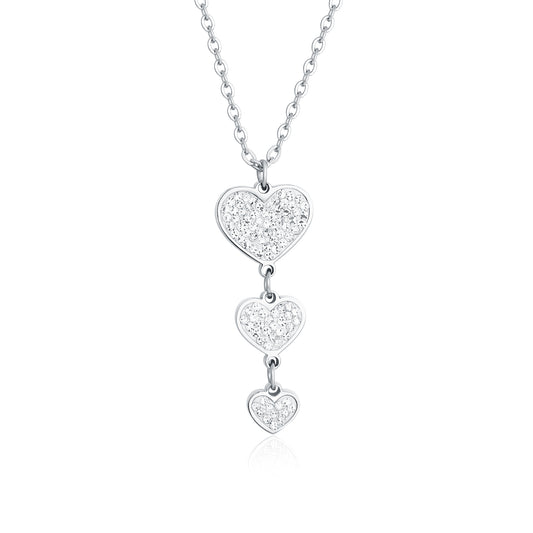 Collana 3 Cuori Pendenti