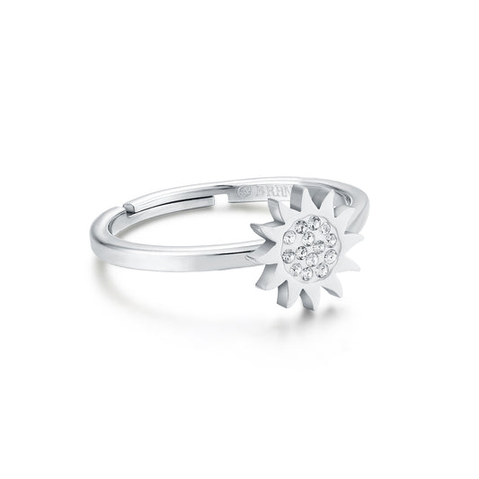 ANELLO SOLE REGOLABILE CON CRISTALLI