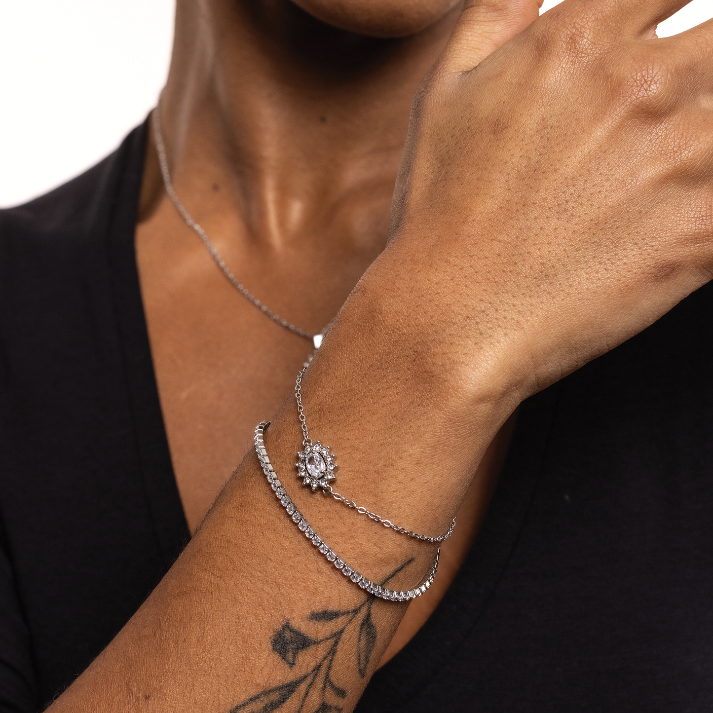 Bracciale Cristallo Kate Bianco