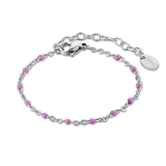 Bracciale Catena Smalto Viola
