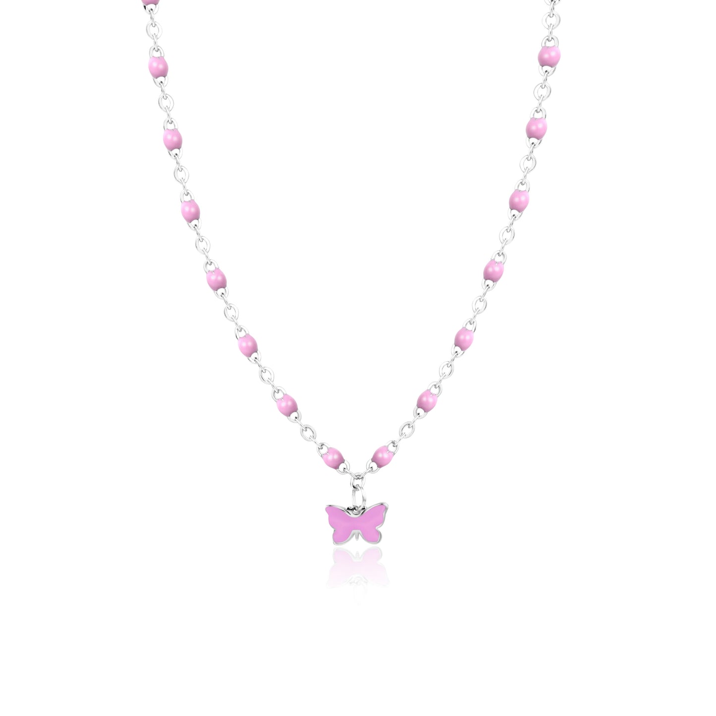 Collana Bimba Farfalla Viola
