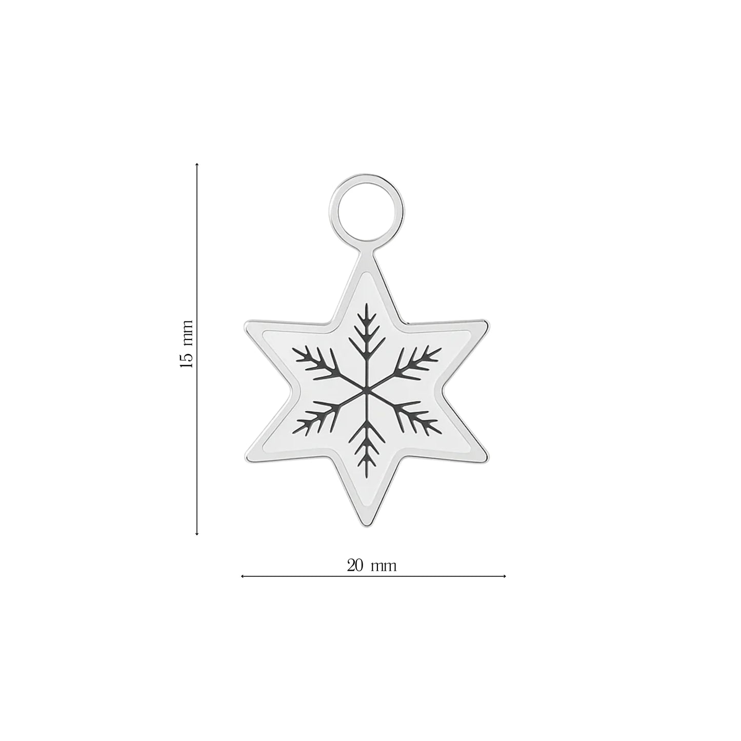 Mini Charm Fiocco di Neve