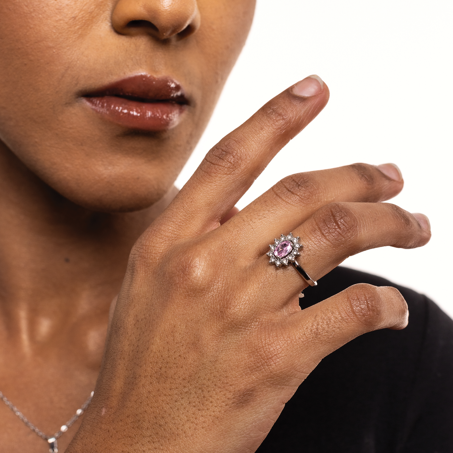 Anello Cristallo Kate Rosa
