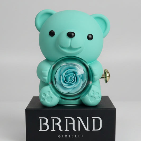 ✨Magic Turquoise Bear – Scrigno d’Amore Girevole (Small)