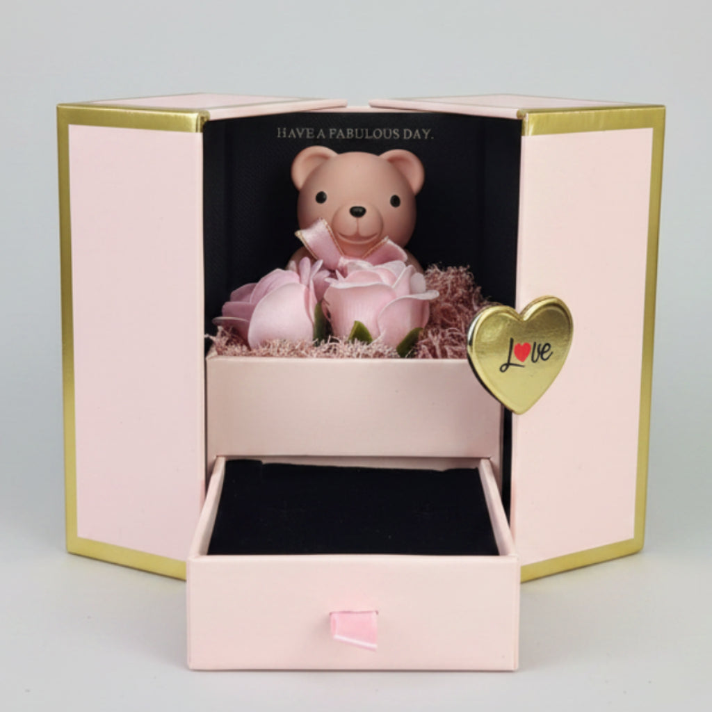 🐻 Teddy Rose Box – Scrigno Rosa con Sorpresa