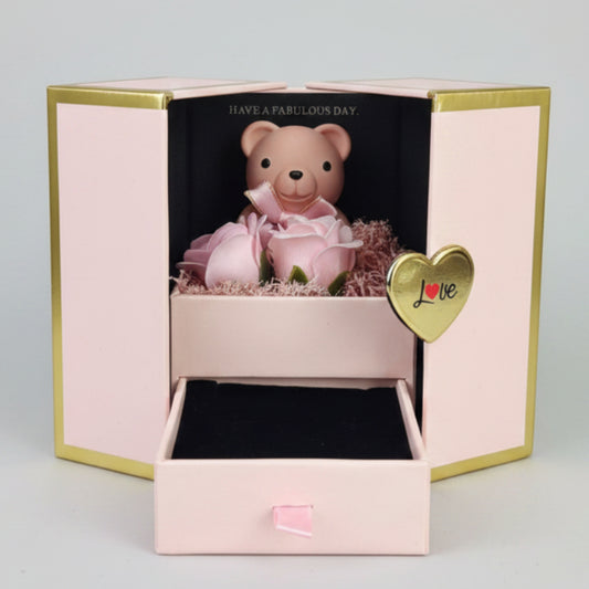 🐻 Teddy Rose Box – Scrigno Rosa con Sorpresa