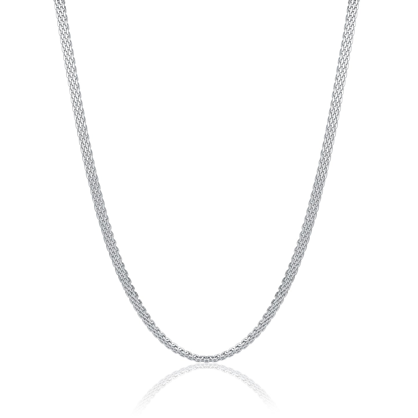 Collana Catena Mesh Acciaio