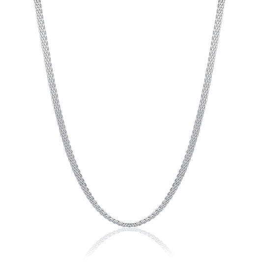 Collana Catena Mesh Acciaio