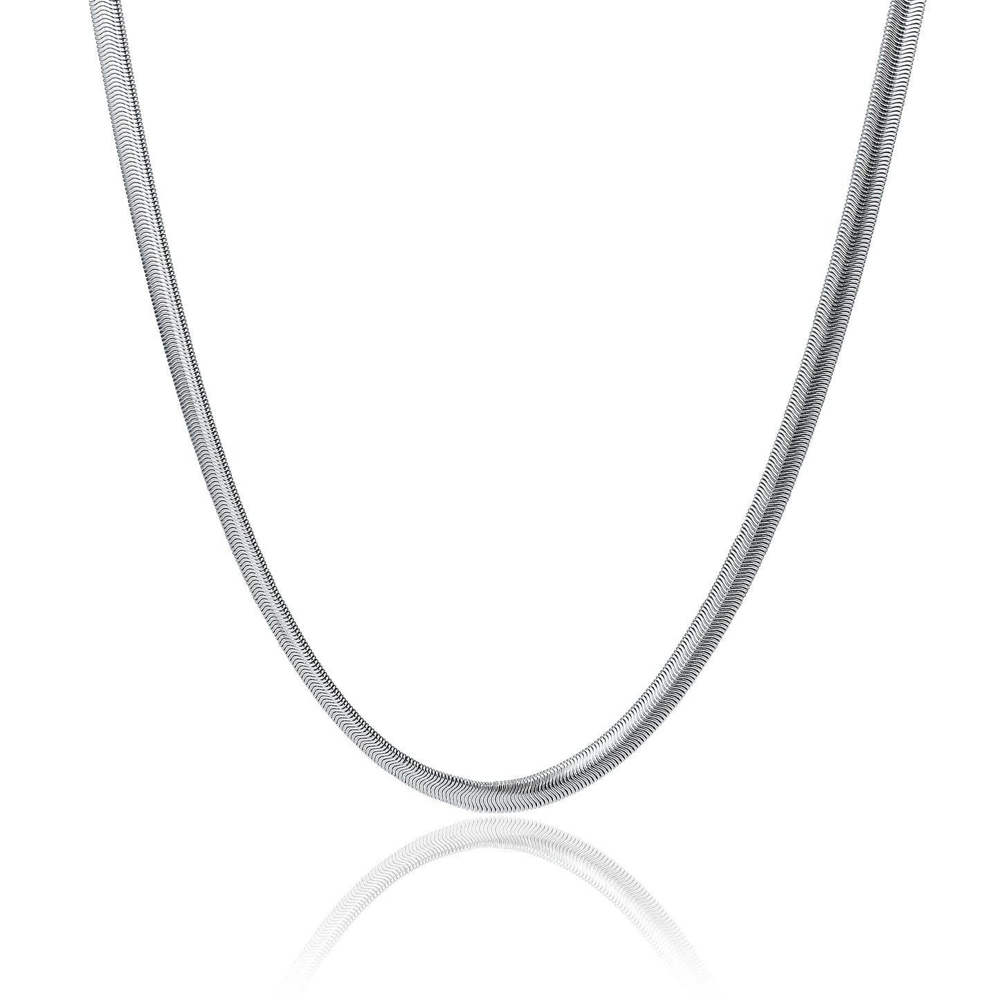 Collana Catena Snake Acciaio