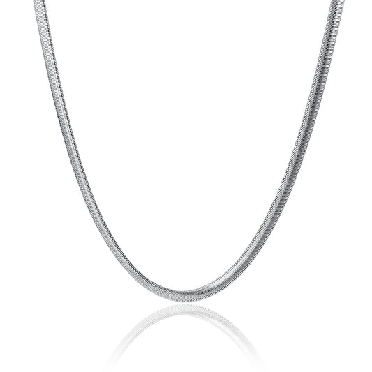 Collana Catena Snake Acciaio