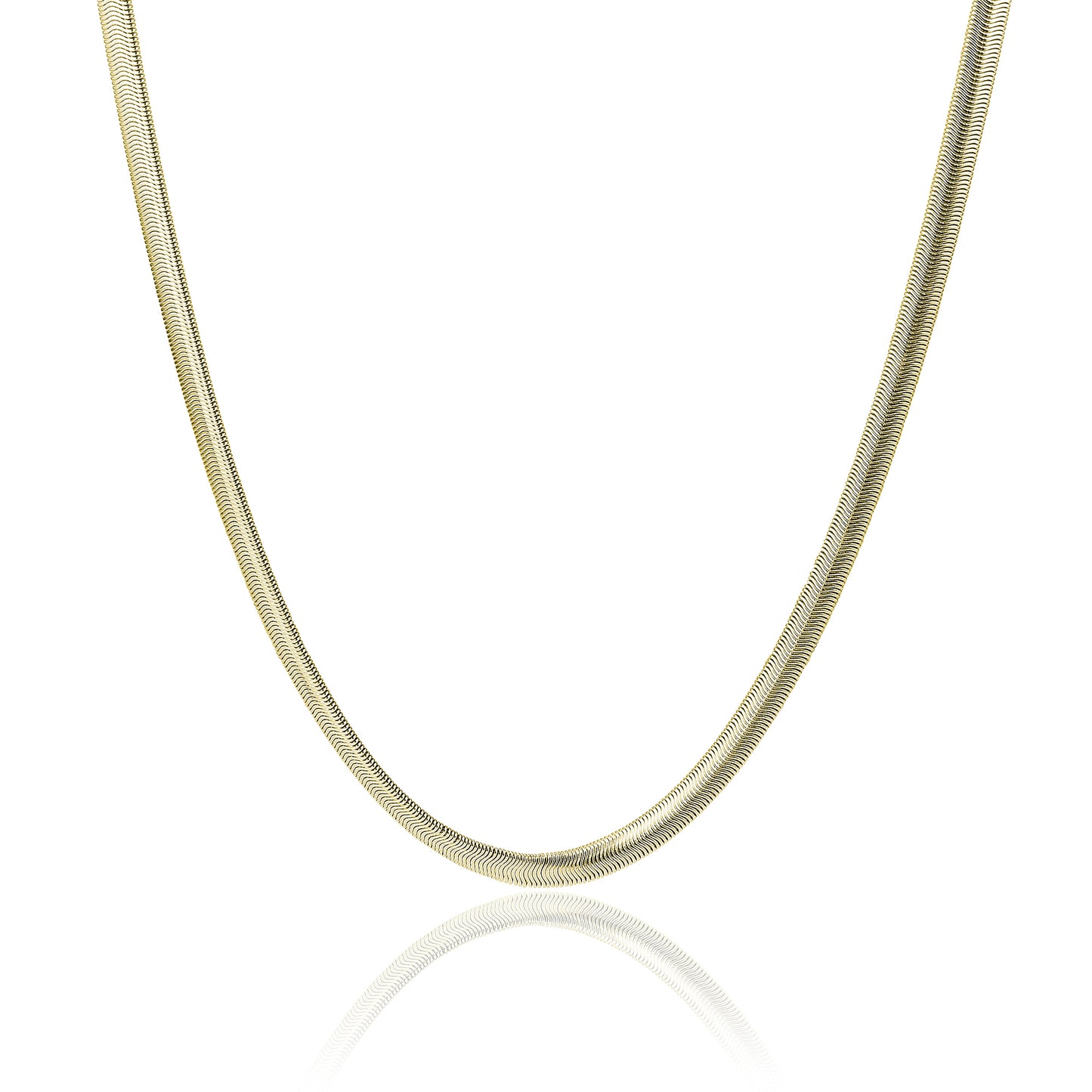 Collana Catena Snake Acciaio Pvd Oro