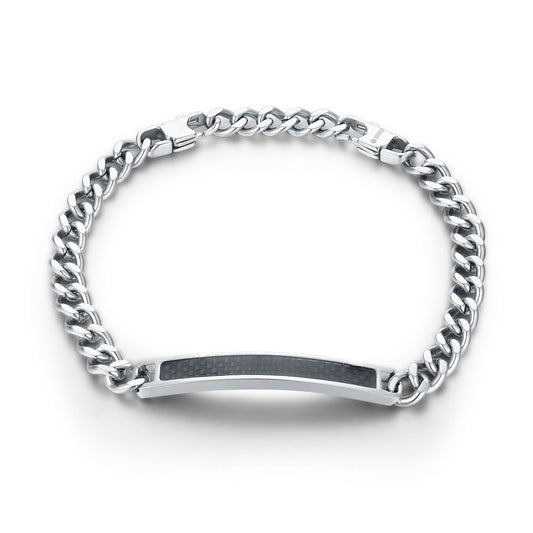 Bracciale grumetta 6mm con fibra di carbonio