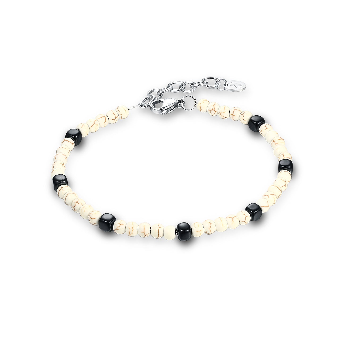 Bracciale Uomo Acciaio e Ematite