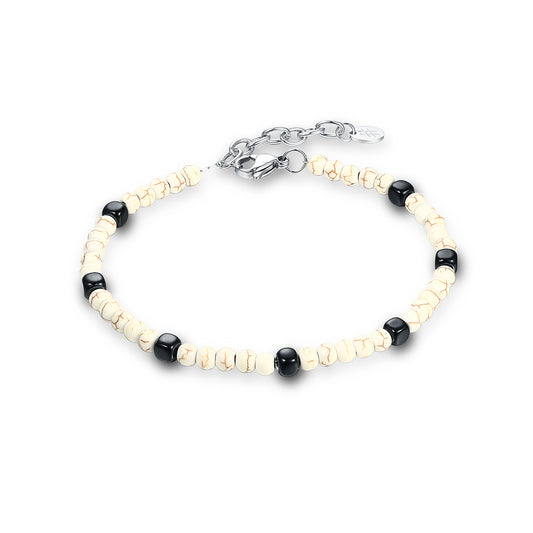 Bracciale Uomo Acciaio e Ematite