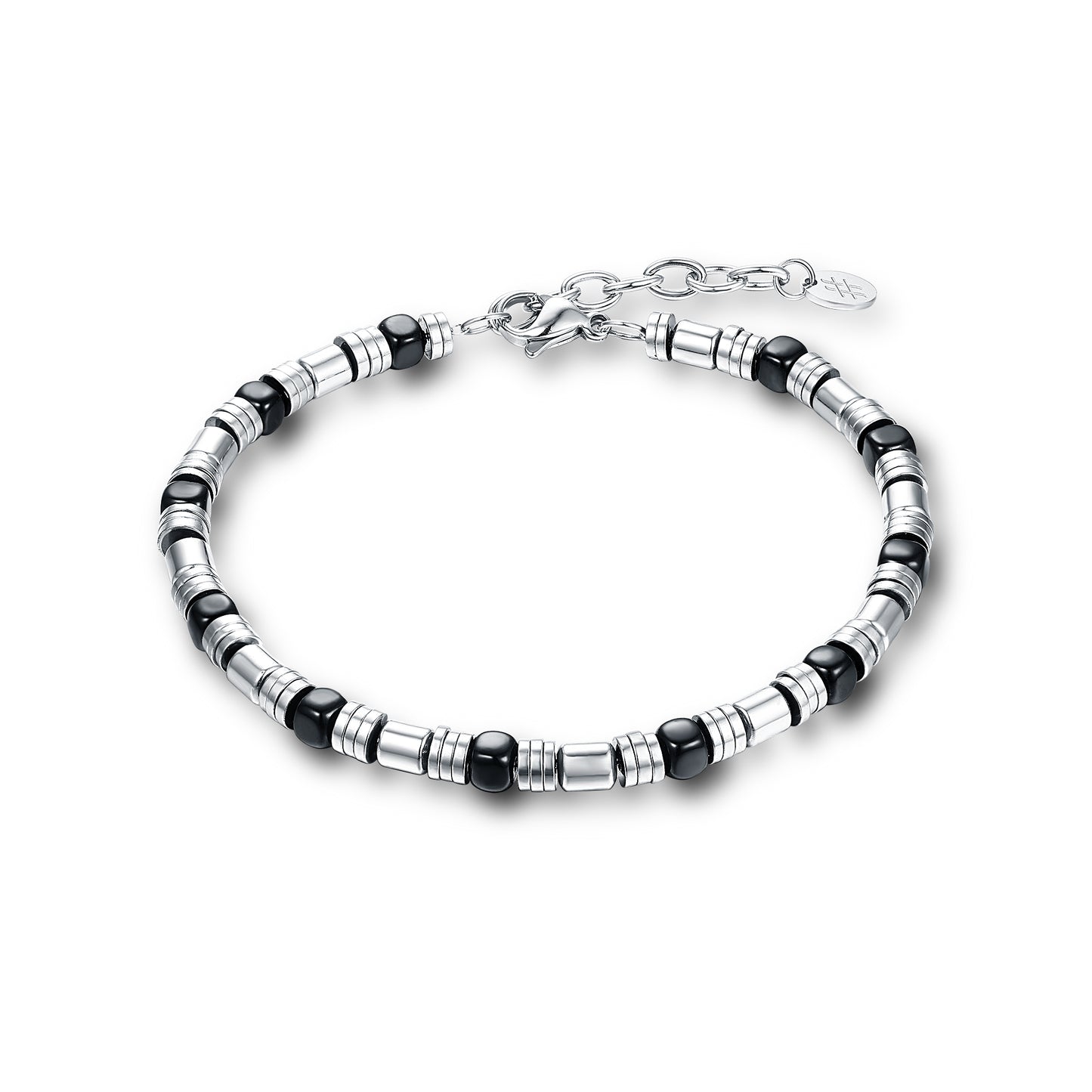Bracciale Uomo Acciaio e Ematite