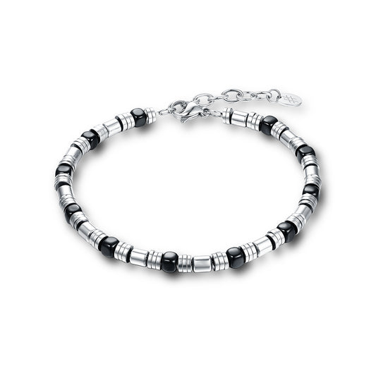 Bracciale Uomo Acciaio e Ematite