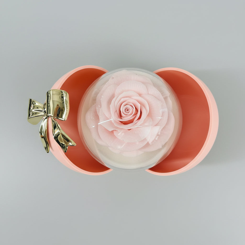 🎀 Glow Ball – Portagioie Fiocco Elegance Rosa