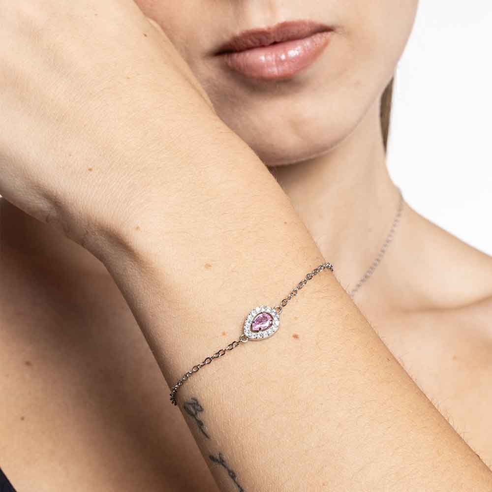 Bracciale Goccia Rosa