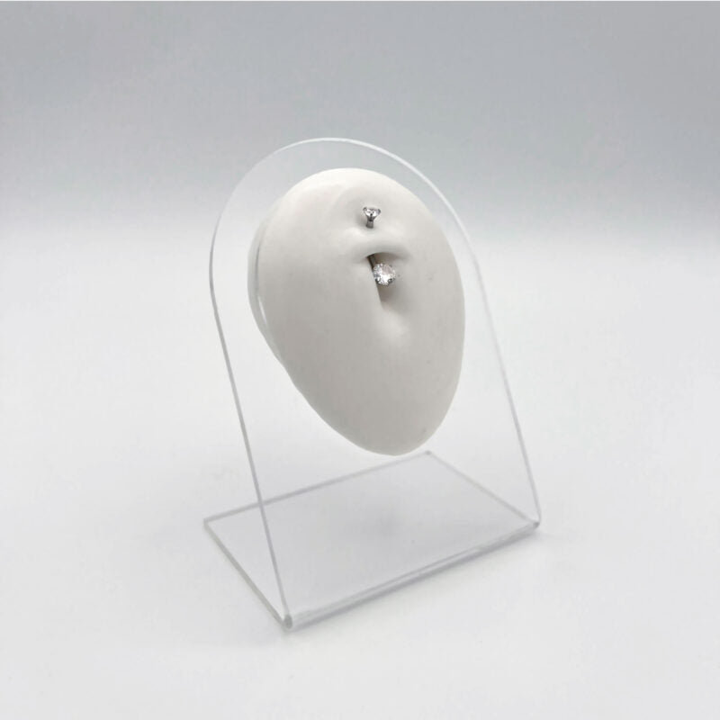 Piercing Belly Button Ring Con Cristalli Settati